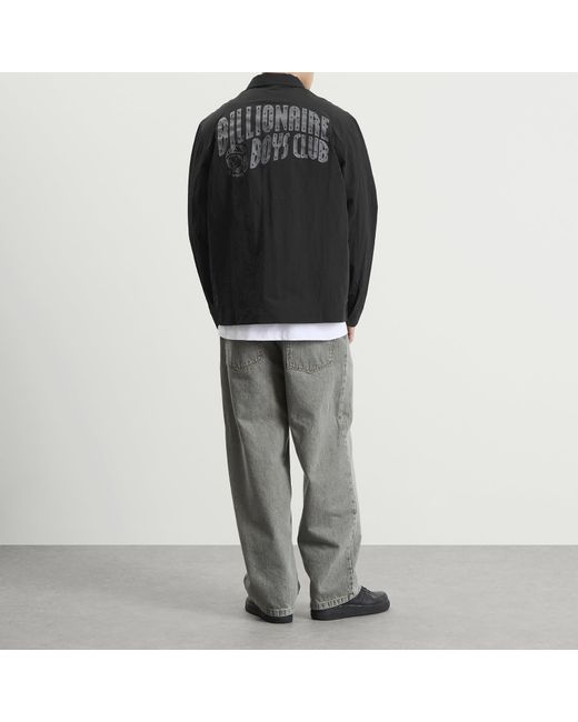 BBCICECREAM Black Arch Logo Nylon Overshirt for men