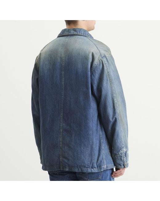 Visvim Blue Social Sculpture Dmgd Down Jacket for men