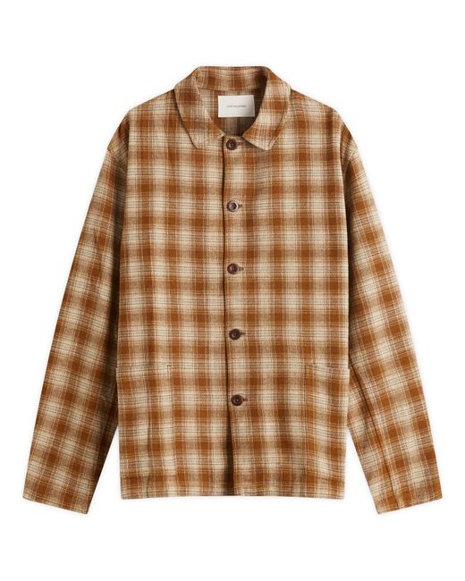 Cafe Mountain Brown Easy Check Jacket for men