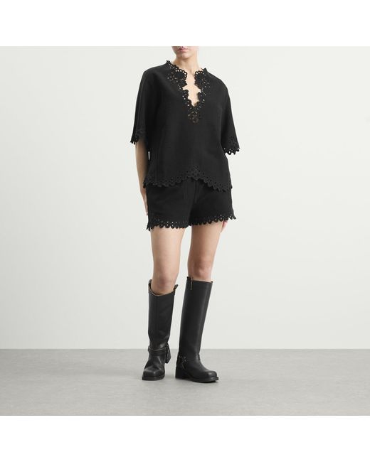 Isabel Marant Black Balyme Shorts