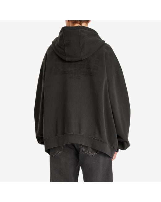 Maison Margiela Black Numbers Jersey Hoodie for men