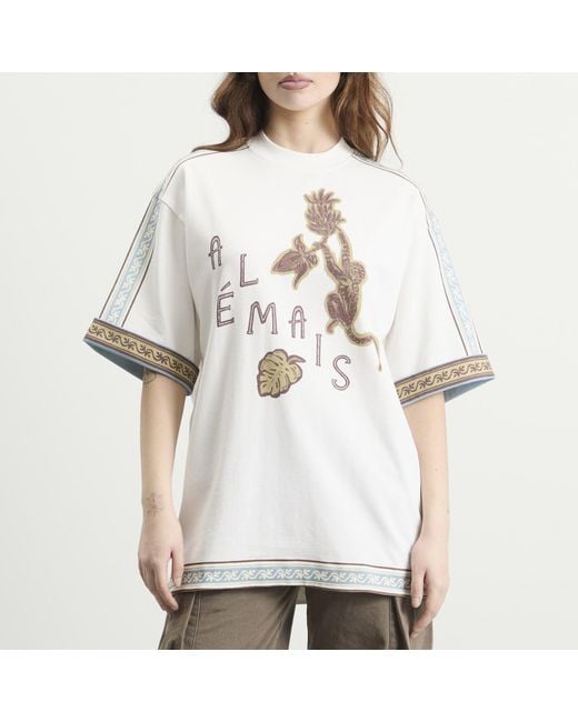ALÉMAIS White Monkey Dance T-Shirt