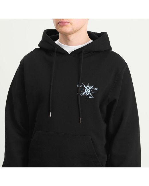 Daily Paper Black Shield Evolution Hoodie for men