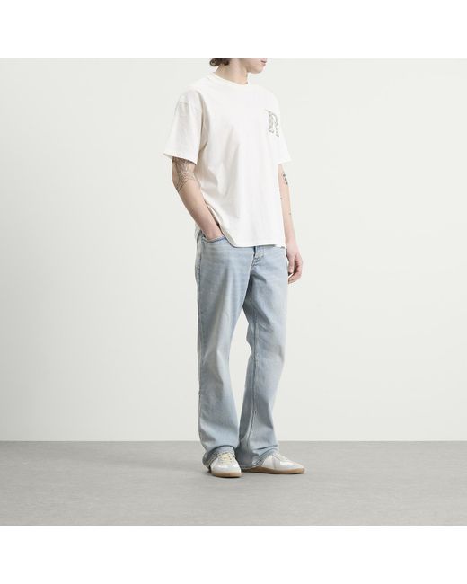 Represent White Western Initial T-Shirt for men