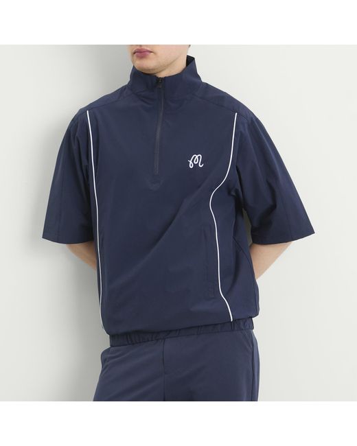 Malbon Blue Links Wind Shirt for men