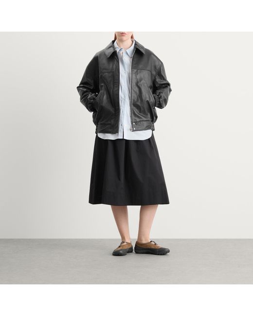 Kijun Black Leather Jacket