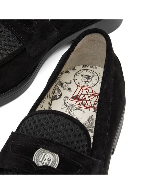 Represent Black D+D Rattan Penny Loafer for men
