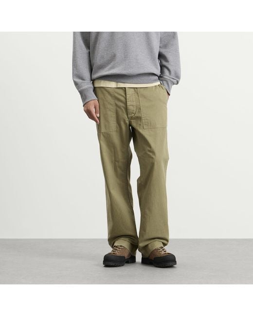 RRL Green Army Utility Pant for men