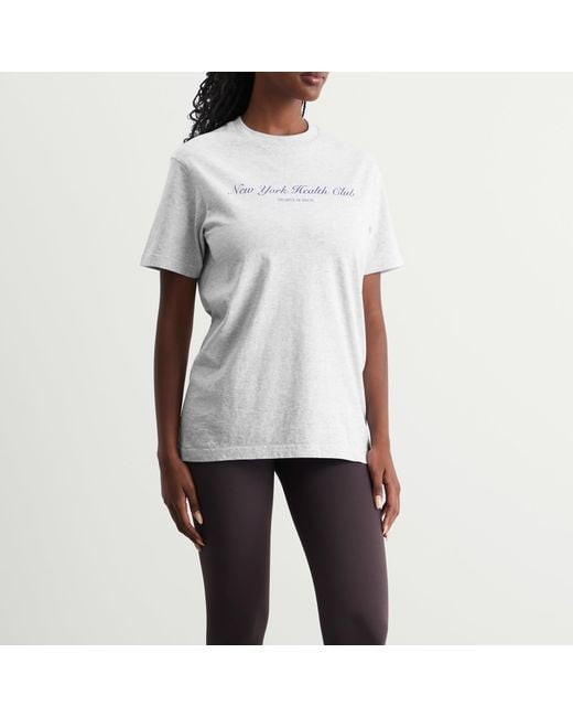 Sporty & Rich White Ny Health Club T-Shirt