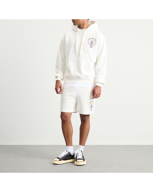 Casablanca White Casa Way Mountain Printed Hoodie for men
