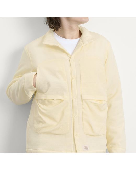 RANRA Natural Epitome Wool Silk Padded Overshirt for men