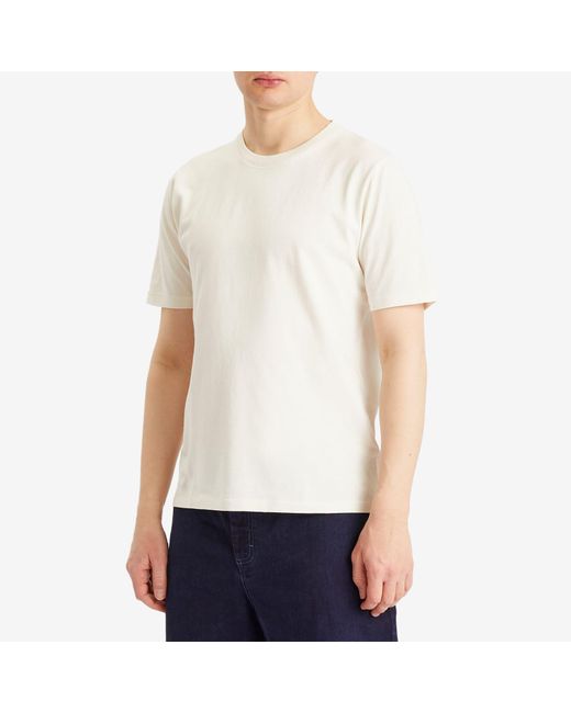Folk White Contrast Sleeve T-Shirt for men