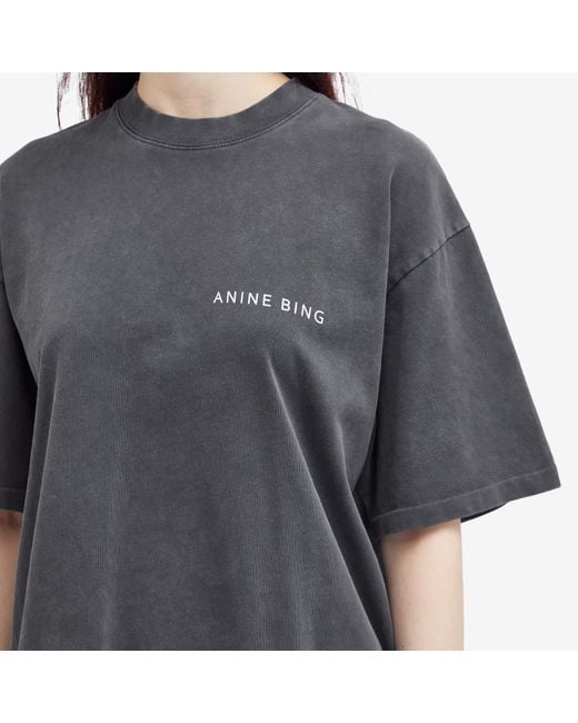 Anine Bing Gray Kent Snake T-Shirt