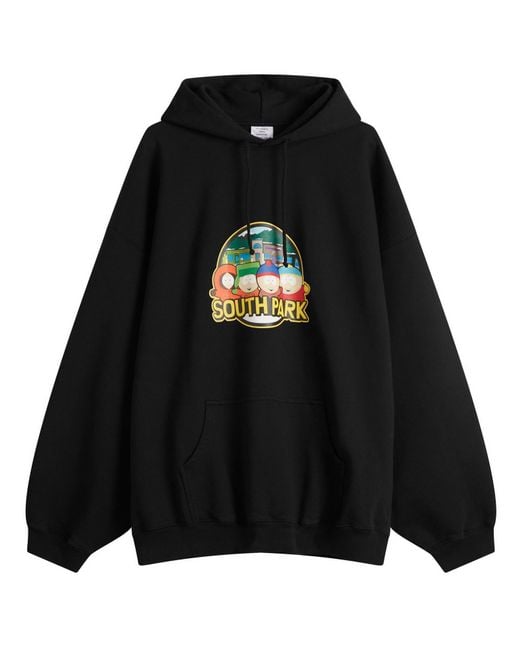 Vetements Southpark Oversized Hoodie in Black for Men | Lyst