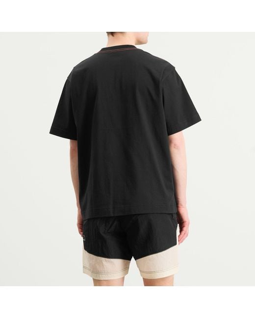 And Wander Black X Roa Logo Printed T-Shirt for men