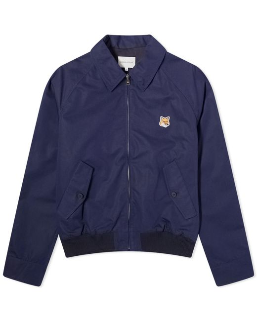 Maison Kitsuné Blue Fox Head Patch Harrington Jacket for men