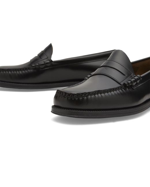 G.H.BASS Black Easy Weejun Larson Flag Loafer for men