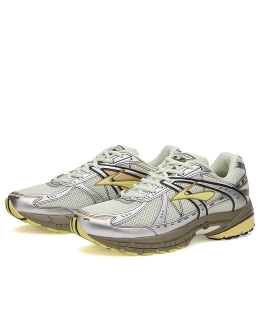 Brooks White Adrenaline Gts 10 Sneaker for men