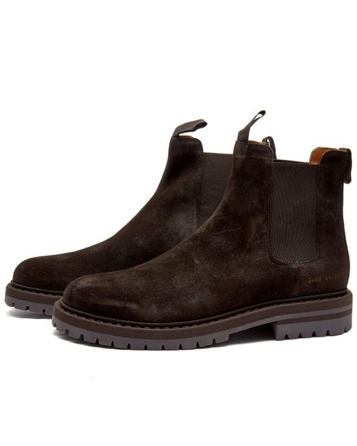 Common Projects Brown Suede Chelsea Boot for men