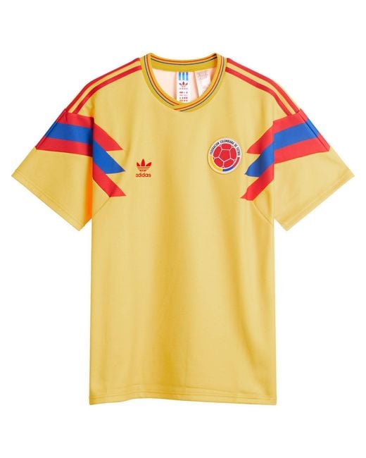 Adidas Originals Yellow Adidas Colombia 1990 Away Jersey for men