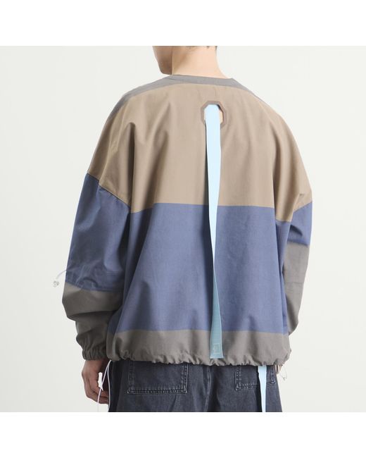 EBIT Blue Patchwork Blouson for men