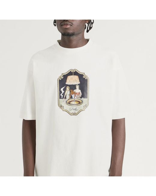 Drole de Monsieur White Casino Scene T-Shirt for men