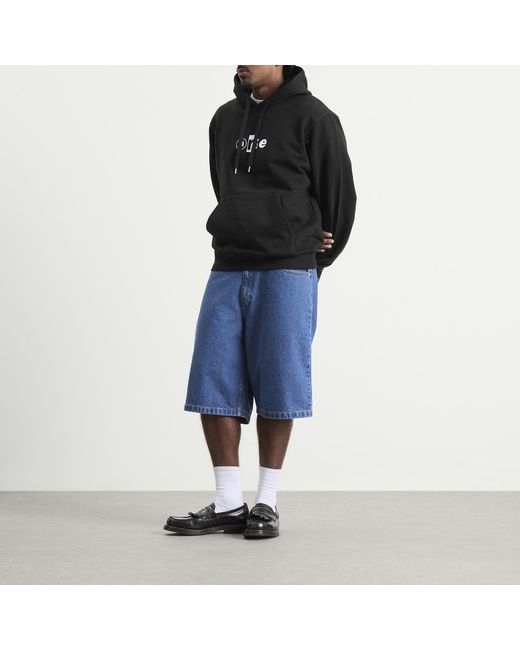 Arte' Black Collage Logo Hoodie for men