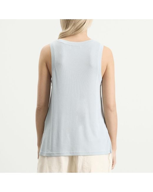 Studio Nicholson Blue Scoop Neck Vest