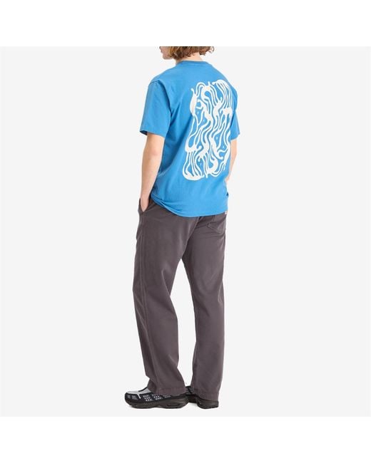 by Parra Blue The Blob T-Shirt for men