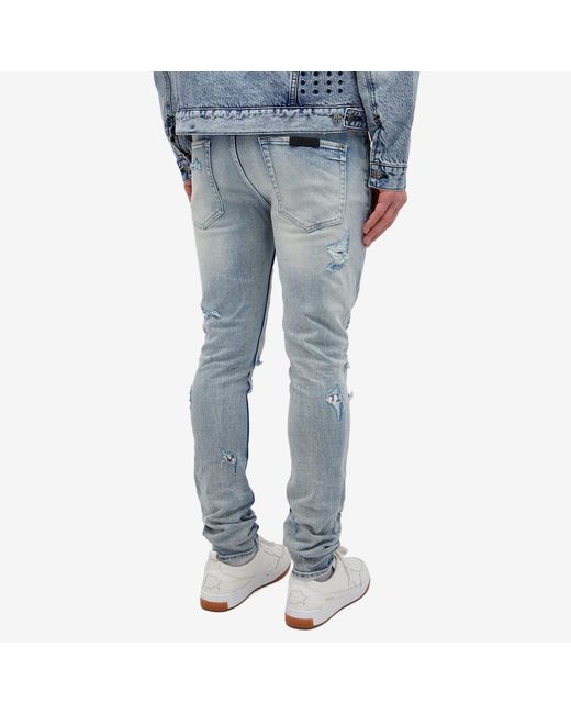 Ksubi Van Winkle Punk Blue Shred Jeans for men