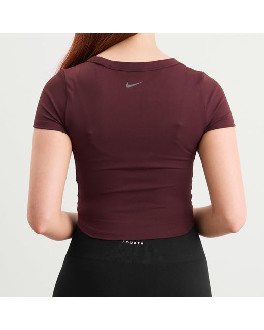 Nike Purple One Therma-Fit Short Sleeve Top