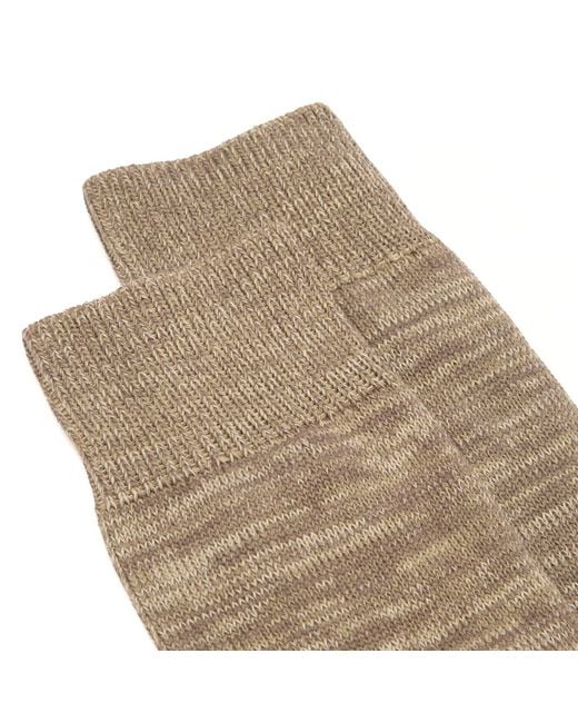 Norse Projects Brown Bykle Heavy Cotton Twist Socks for men