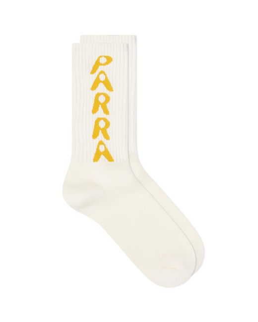 by Parra White Hole Logo Socks for men