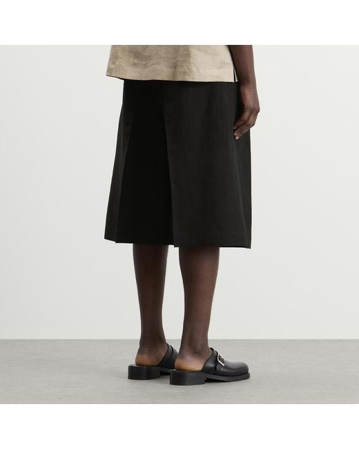 Studio Nicholson Black Fowld Pleated Short for men