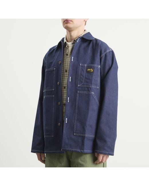 Stan Ray Blue Denim Shop Jacket for men