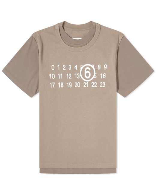 Maison Margiela Natural Number Logo T-Shirt for men