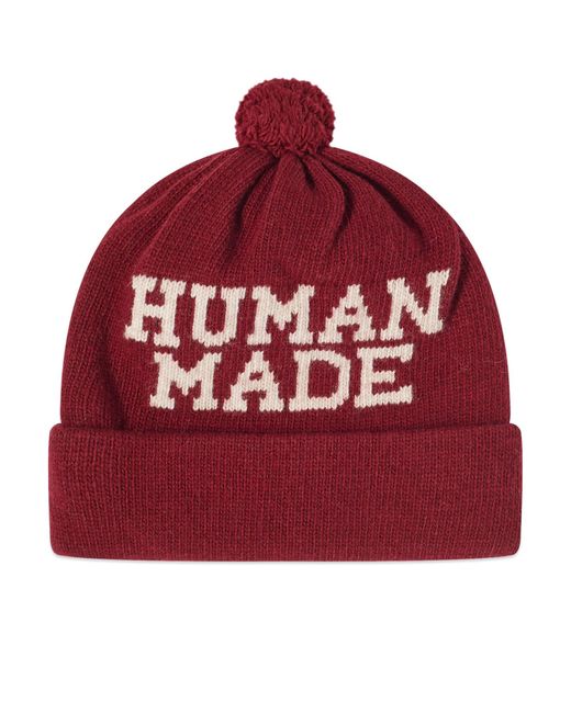 Human Made Red Pop Beanie for men