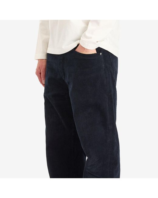 A.P.C. Blue Achille Corduroy Trousers for men