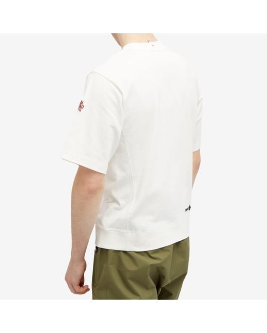 3 MONCLER GRENOBLE White Logo T-Shirt for men