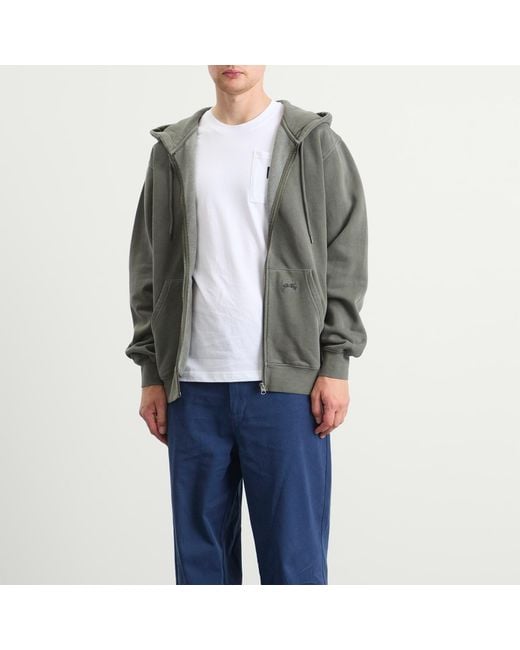 Stan Ray Gray Patch Zip Hoodie for men