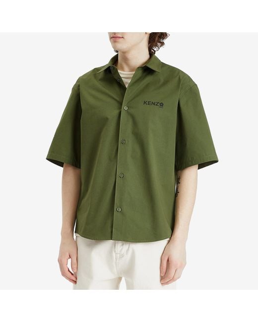 【KENZO】Kenzo Boke Flower 2.0 Oversized T-Shirt Khaki KENZO Boke Flower 2.0 Short Sleeve Shirt in Green for Men | Lyst