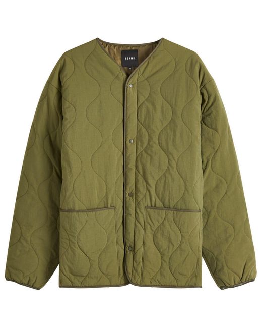 Beams Plus Green Mil Liner Down Jacket for men