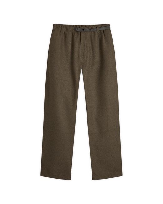 Gramicci Brown Wool Core Pants for men