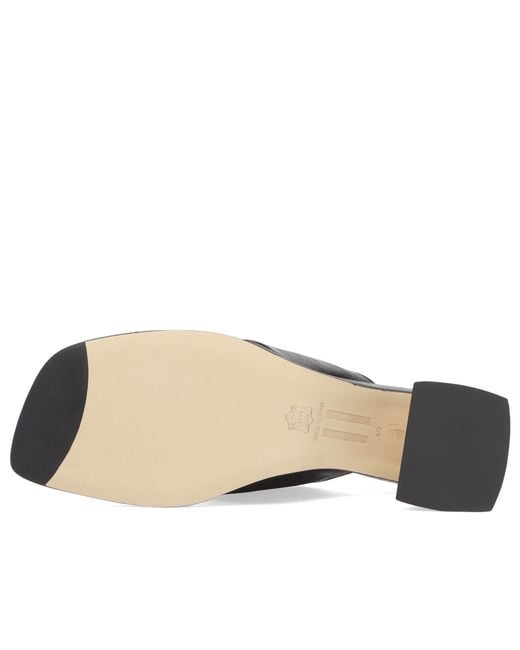Miista Black Ernie Thonge Sandals