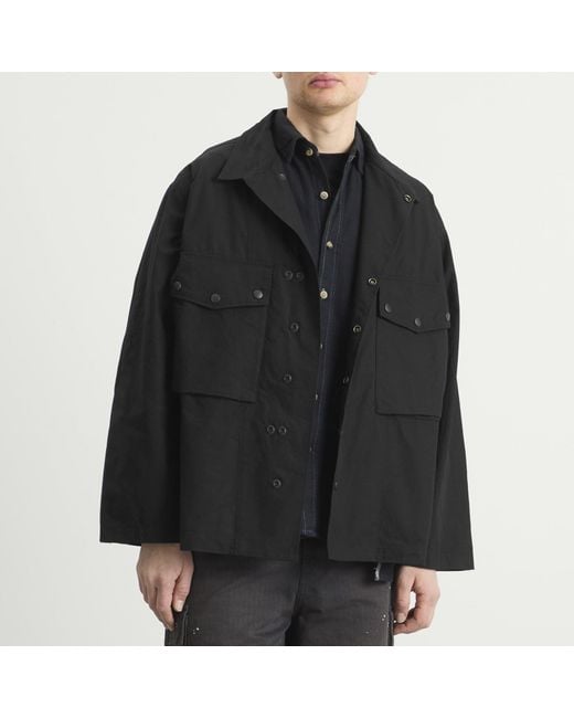 Needles Cotton Ripstop Field Jacket in Black for Men | Lyst UK