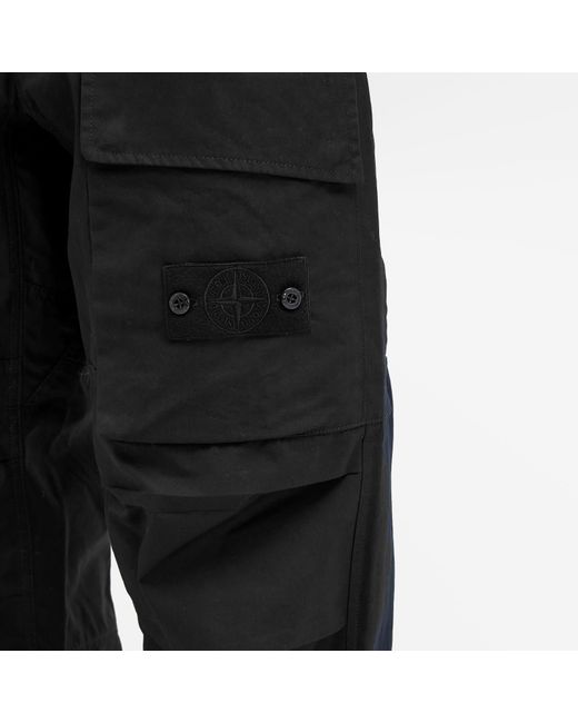 Stone Island Gray Ghost Ventile Cargo Pants for men