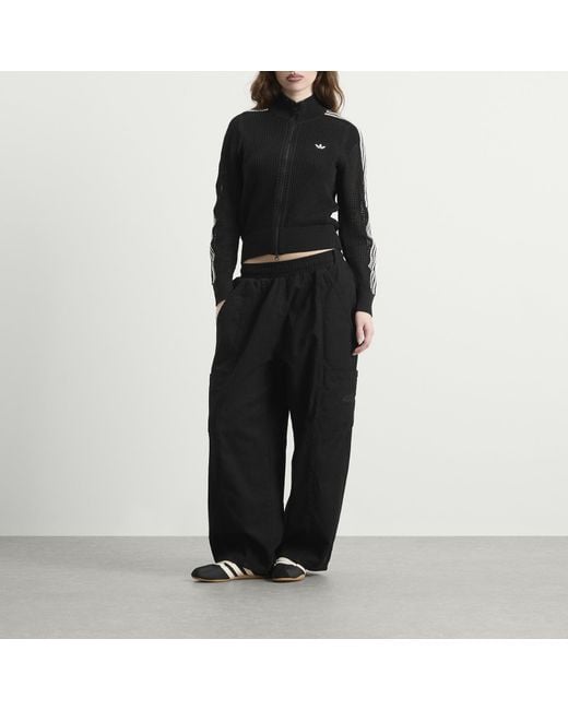Adidas Black Crochet Track Top