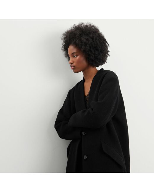 Isabel Marant Black Florane Long Wool Coat