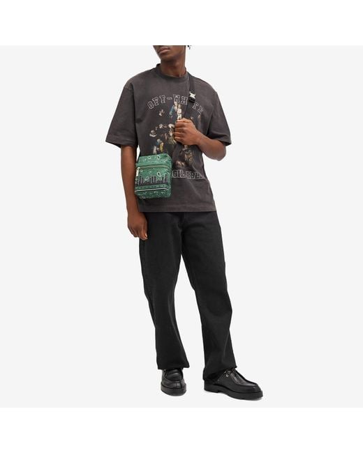Off-White c/o Virgil Abloh Green Off- Bandana Cross Body Bag for men
