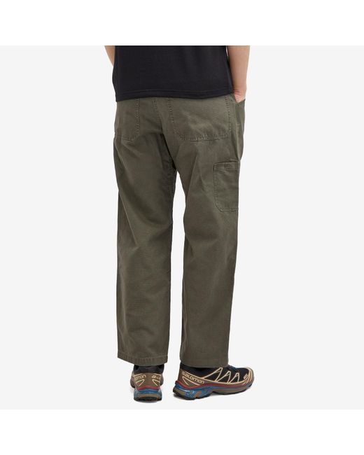 Gramicci Green Canvas Double Knee Pants for men